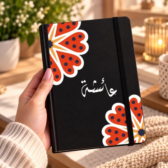 Notebook - نوتبوك زخرفى بإسم عائشة