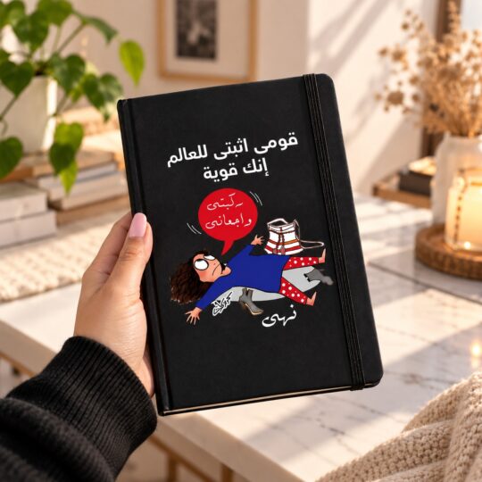 Notebook - نوتبوك زخرفى كومكس قومي إثبتي للعالم إنك قوية