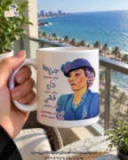 Ceramic regular mug -  مج سيراميك جربعة مش هتجربع ذل مش هتذل فقر مش هفتقر